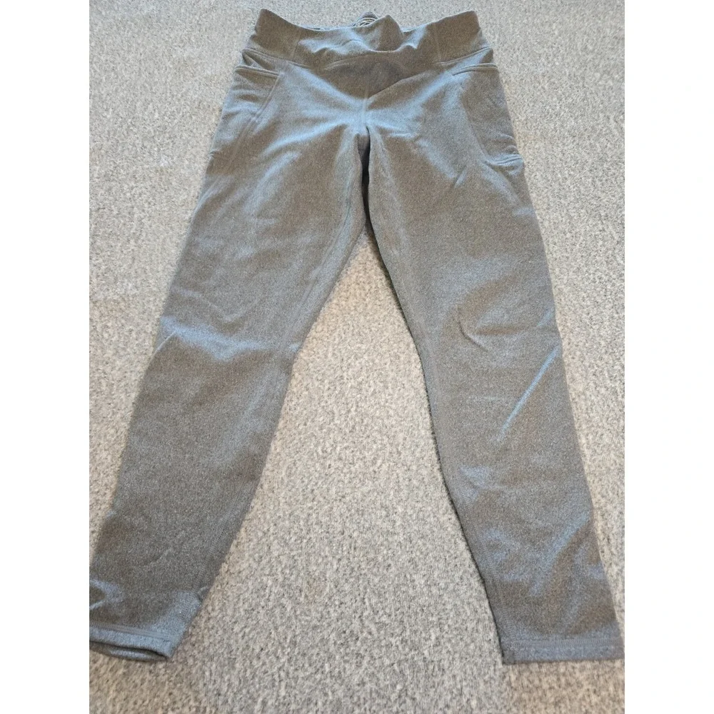 Member's Mark Every Day High-Rise Extra Warm Leggings Womens Large Gray